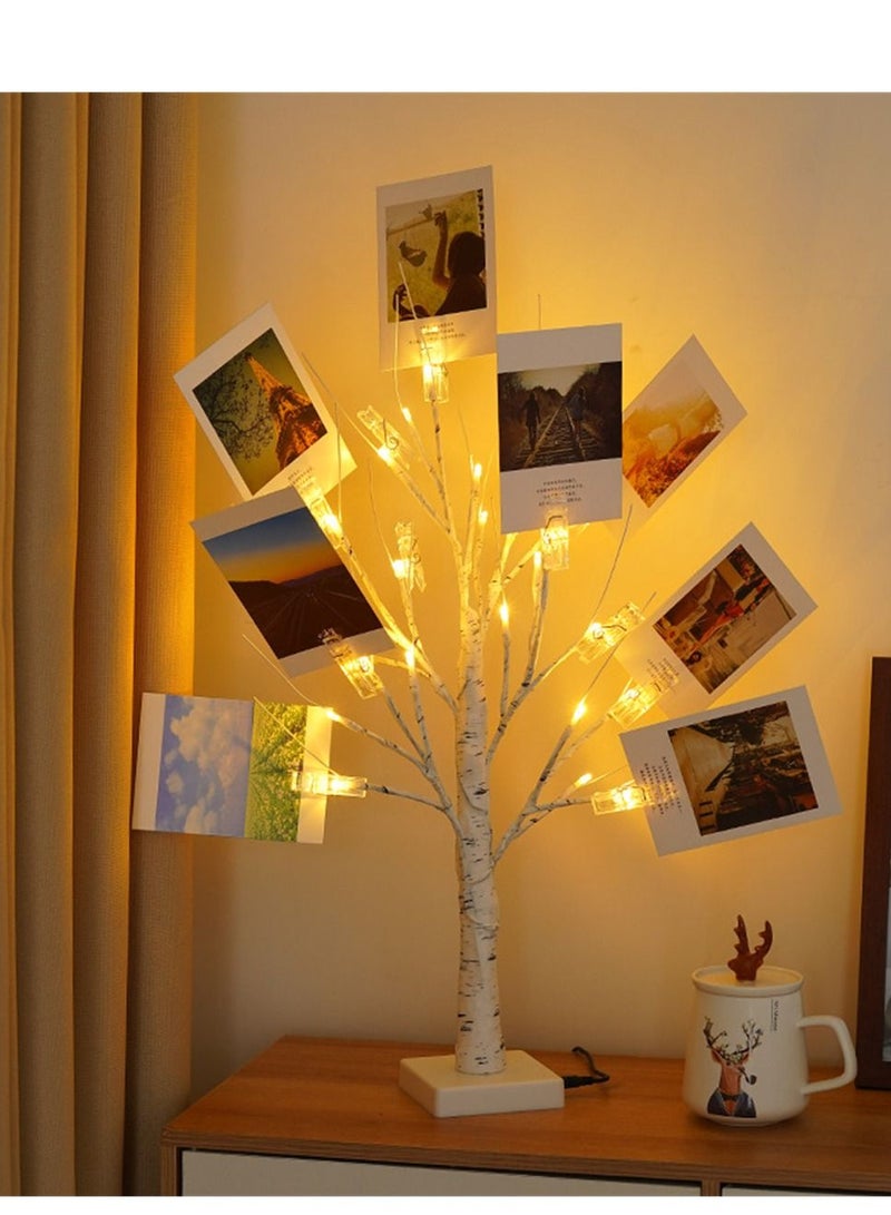 Loquat LED Birch Tree Light Desktop Wedding Festival Birthday Card Tree Light 60CM - Image 3