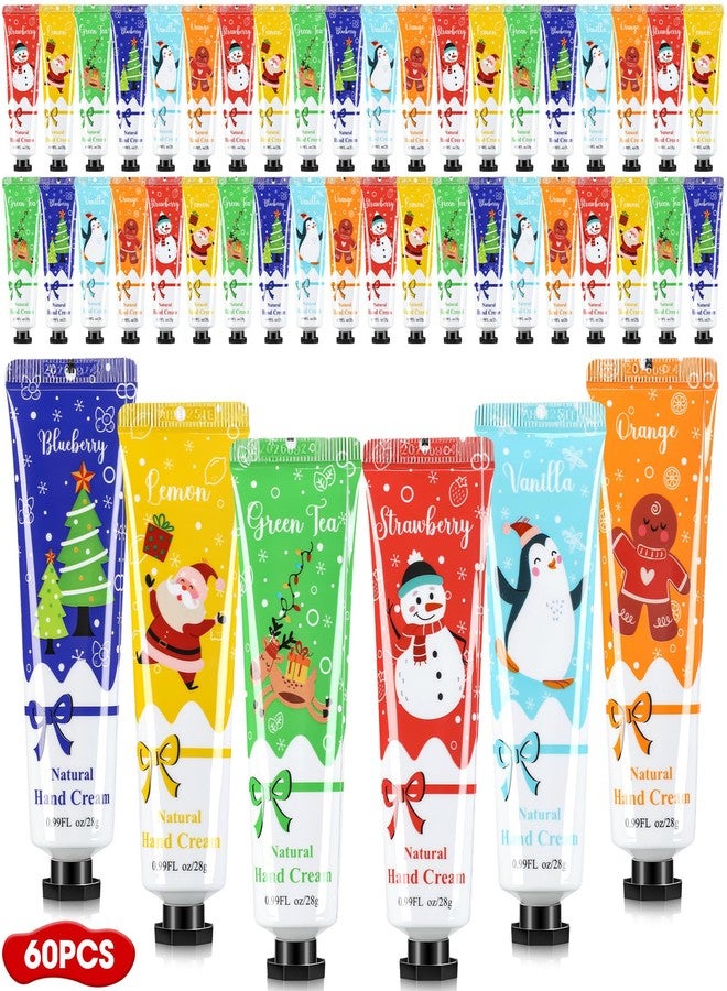 Heigble 60 Pcs Christmas Gifts Hand Cream Bulk for Women Shea Christmas Hand Lotion for Dry Skin Travel Hand Cream Bulk for Men Women Christmas Gift Stocking Stuffers, 6 Different Fragrances - Image 1