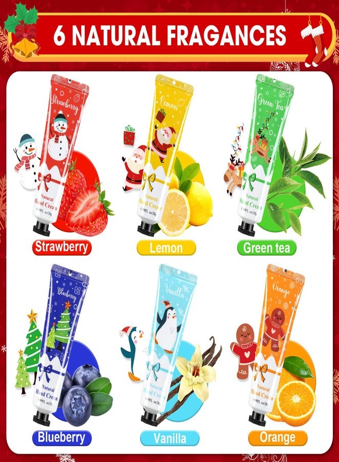 Heigble 60 Pcs Christmas Gifts Hand Cream Bulk for Women Shea Christmas Hand Lotion for Dry Skin Travel Hand Cream Bulk for Men Women Christmas Gift Stocking Stuffers, 6 Different Fragrances - Image 2