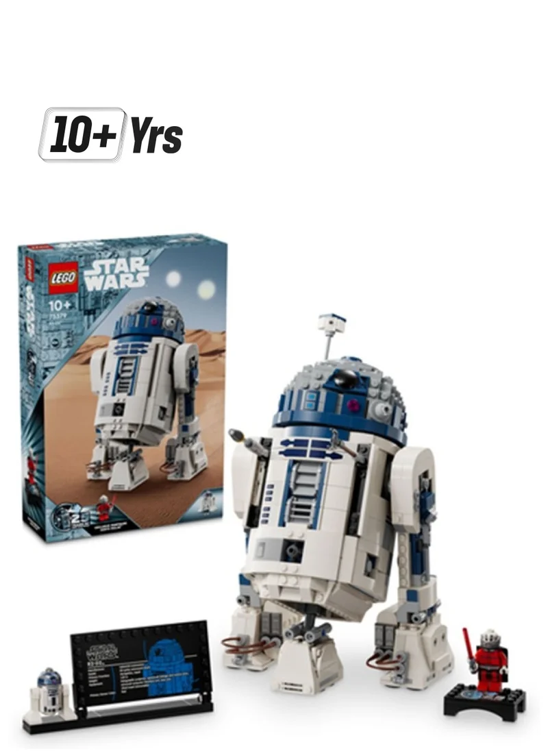 ليغو 75379 Star Wars R2-D2 Collectible Brick-Built Toy Droid Figure For Display And Creative Play, Gift Idea For Boys And Girls Aged 10 Plus And Any Fan Or Memorabilia Collector (1,050 Pieces)