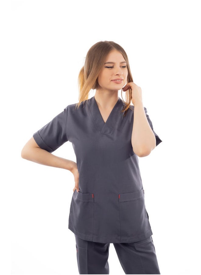 APEX Dark Grey Female Scrub  - Image 1