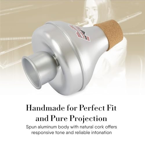 Denis Wick Extending Tube Mute for Trombone, 5507 - Hand-Spun Aluminum & Brass Tube - Classic Wah-Wah Jazz Sound - Enhanced Intonation & Projection - 8.27 x 6.69 x 6.69 inches - Image 5