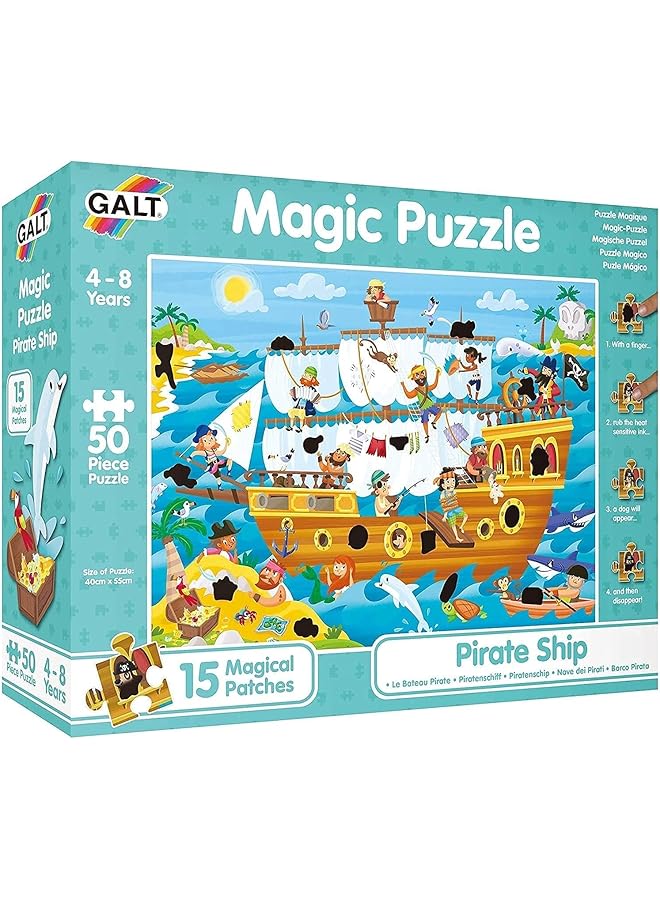 GALT Magic Puzzle Pirate Ship Magic Jigsaw Puzzle Ages 4 Years Plus - Image 1