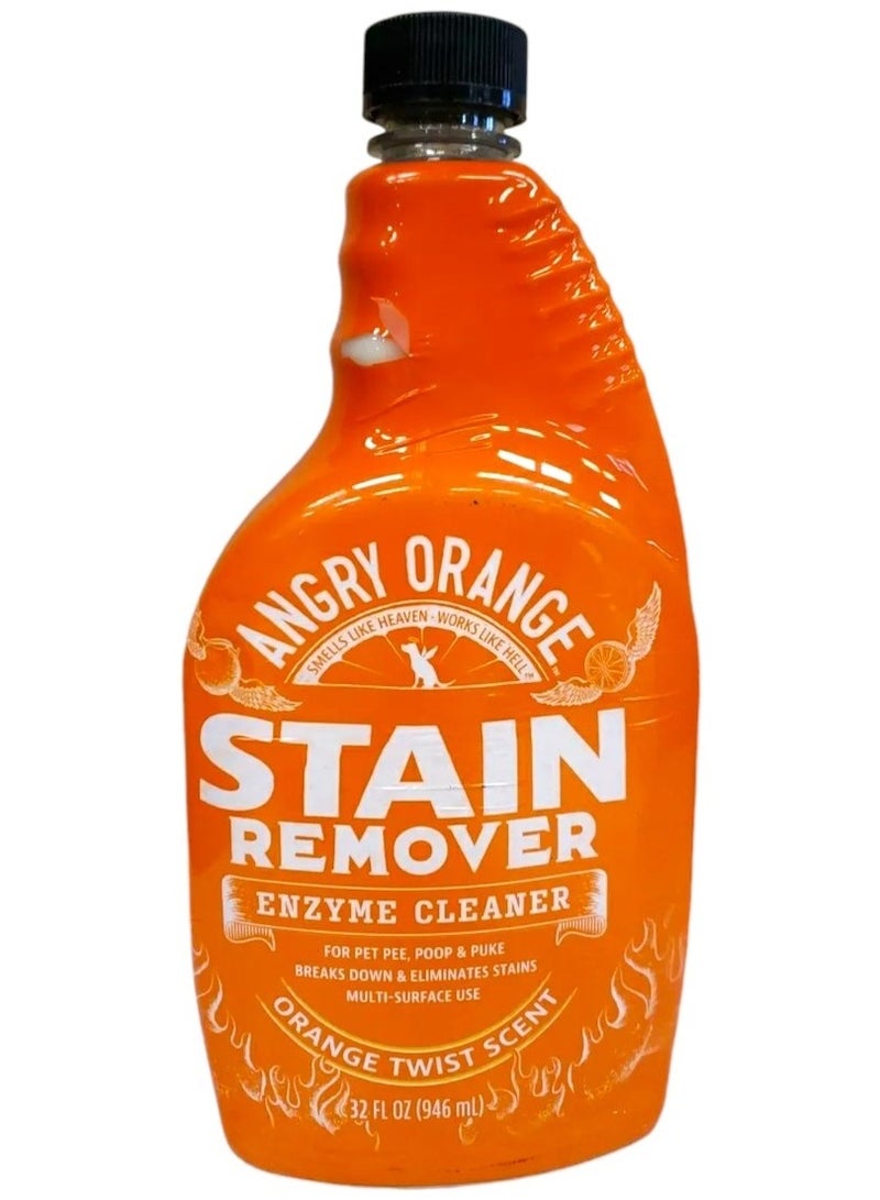 Angry Orange Pet Stain Remover Enzyme Cleaner - Orange Twist Scent, 32 fl oz (946mL) - Image 1