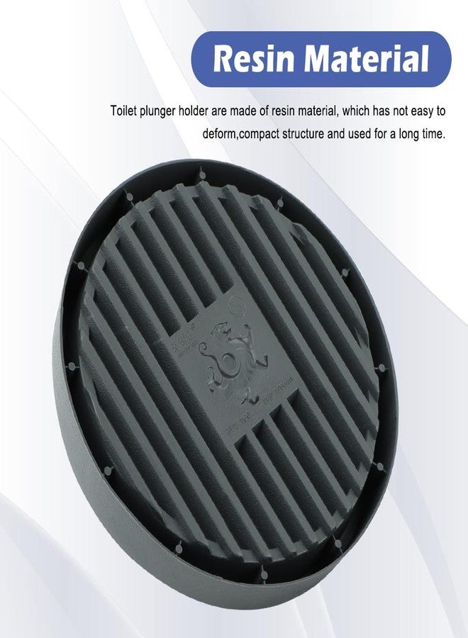 YOSINXU 2 Pcs Plunger Trays, Air Drying Mat for Toilet Plunger, Catches Drips and Dries Quickly, Toilet Plunger Organizer Mat, Toilet Plunger Holder Only - Image 5