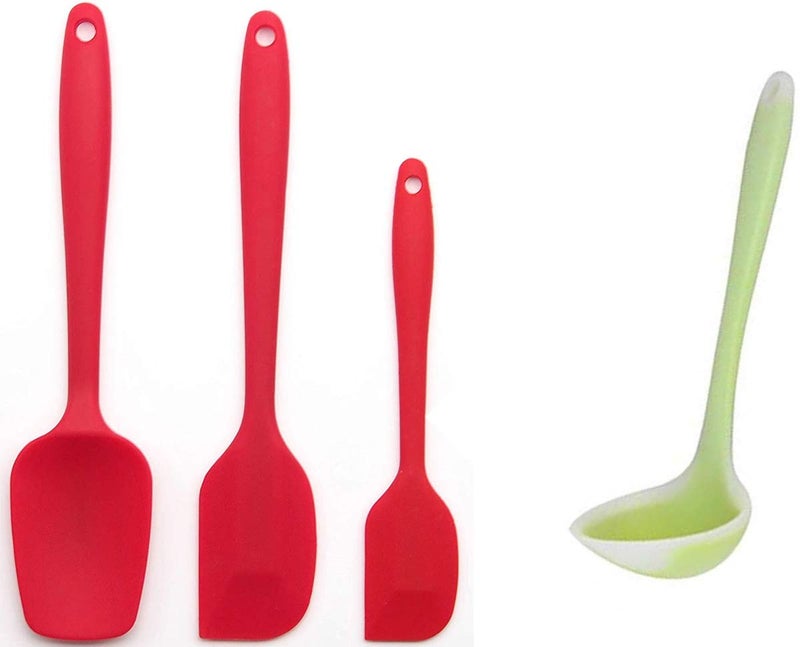 unique enterprise ZUCLLIN Silicone Spatula Set Spatula Silicone Silicone Spatula Spatula Set Non Stick Spatula Silicone Spatula for Cooking Spatula for Non Stick Silicon Spatula Non Stick Spatula SetV66 - Image 1