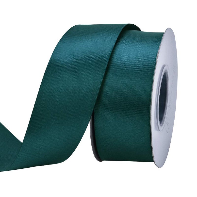 Ribest 1 12 inch Teal Double Face Satin Ribbon 25 Yards Per Roll for Gift Wrapping Flower Bouquet Hair Accessories Wedding Birthday