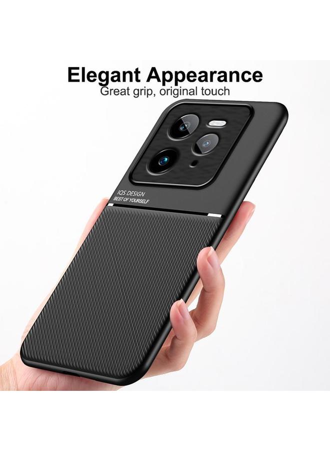 اس-توب جراب هاتف Realme GT7 Pro الكلاسيكي المائل والمحبب المغناطيسي PC الهجين المصنوع من مادة TPU - Image 2