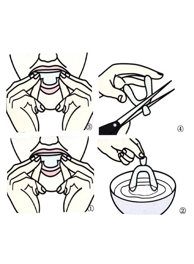Generic 4Pcs EVA Teeth Protector Mouth Guard Night Guard Mouth Trays For Stop Bruxism Grinding Anti-snoring Teeth Covers Mouth Guard Whitening Dental Braces Silicone Dental Braces  - Image 5