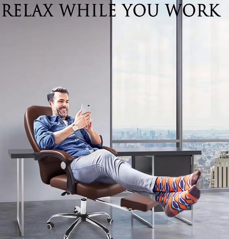 هوتس يو أيه إي كرسي الكمبيوتر مع نظام تدليك نقطتين ، مجهز بمساندات الذراع والارتفاع القابل للتعديل ، مناسب لاستخدام المكتب المنزلي. - Image 3