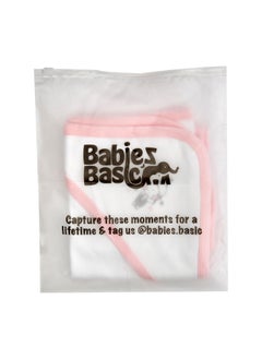 Babies Basic 100% Cotton Blanket, Receiving Blanket For New Born, 75*75Cm , Pink  - Image 4