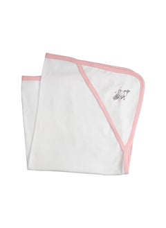 Babies Basic 100% Cotton Blanket, Receiving Blanket For New Born, 75*75Cm , Pink  - Image 2