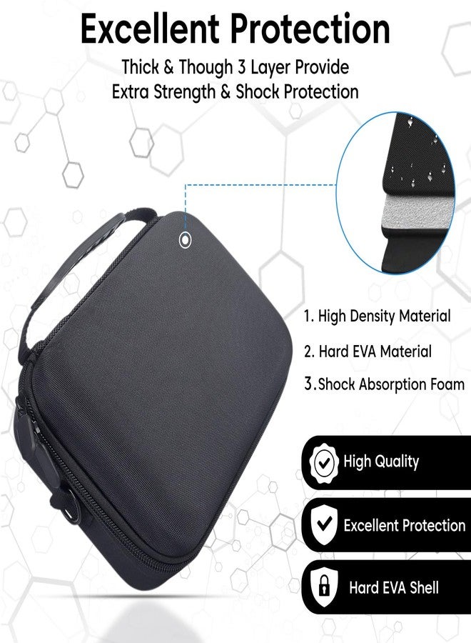 Sounce Carrying Case for DJI OSMO Action 3/4/5 Pro Camera - Hard Shell Travel Storage Bag with Shoulder Strap, Shockproof & Waterproof Protection, Custom Compartments for Accessories (Black) - Image 3