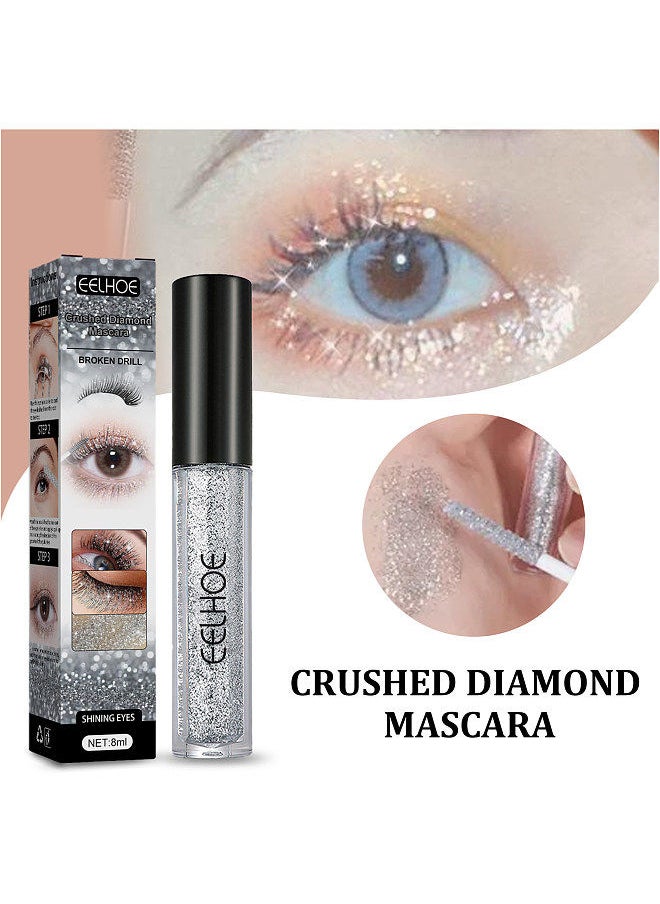 EELHOE - EELHOE Glittering Particles Bilng Eyelashes Mascara Clump Crusher Extensions 8g/0.2oz Thick Curly Eye Makeup for Cosmetics Use - Image 1