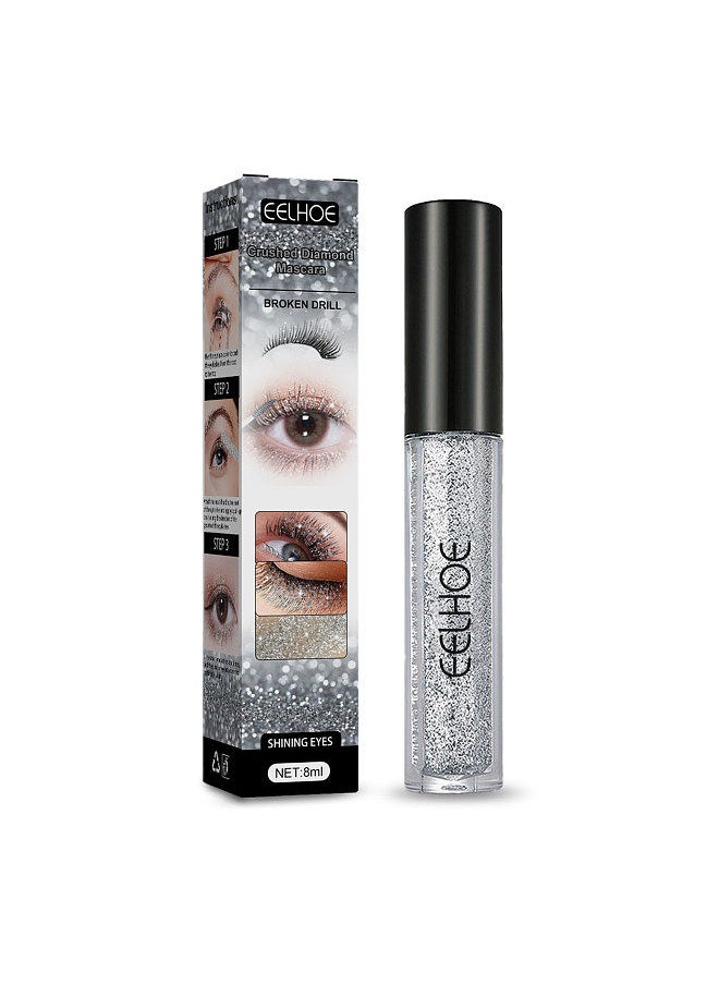 EELHOE - EELHOE Glittering Particles Bilng Eyelashes Mascara Clump Crusher Extensions 8g/0.2oz Thick Curly Eye Makeup for Cosmetics Use - Image 1