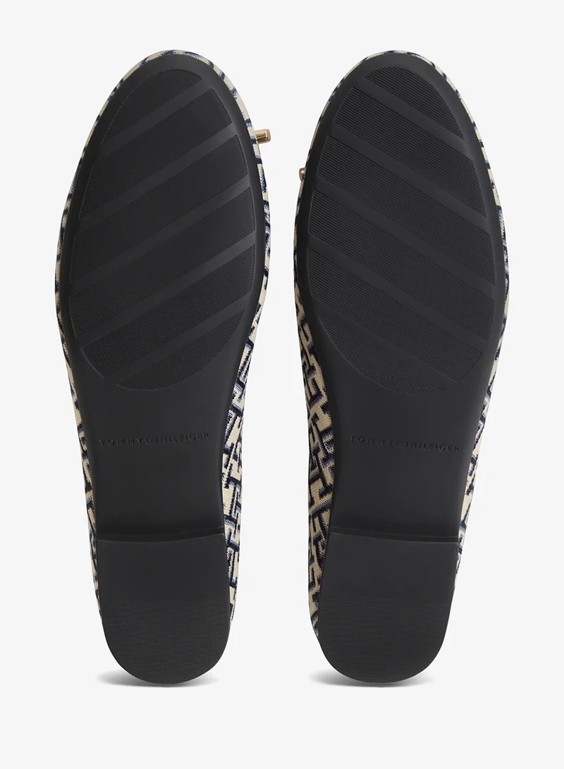 Tommy Hilfiger Space Blue Jacquard Ballerinas for Women | Best Price UAE
