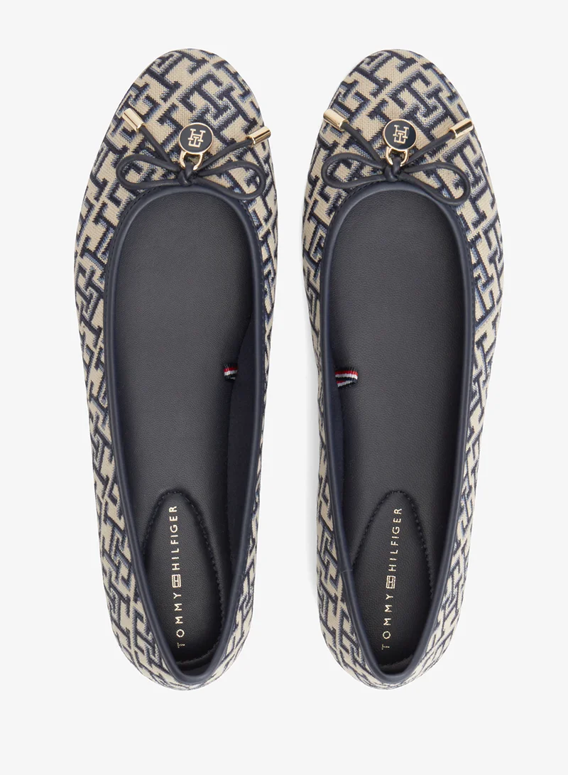 Tommy Hilfiger Space Blue Jacquard Ballerinas for Women | Best Price UAE