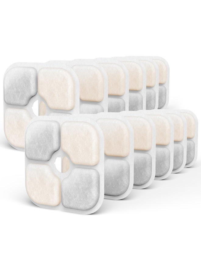 KISSUN 12-Pack Cat Water Fountain Filters, Compatible with Catit PIXI Pet Fountain Keep Your Cat Healthy and Hydrated - Image 1