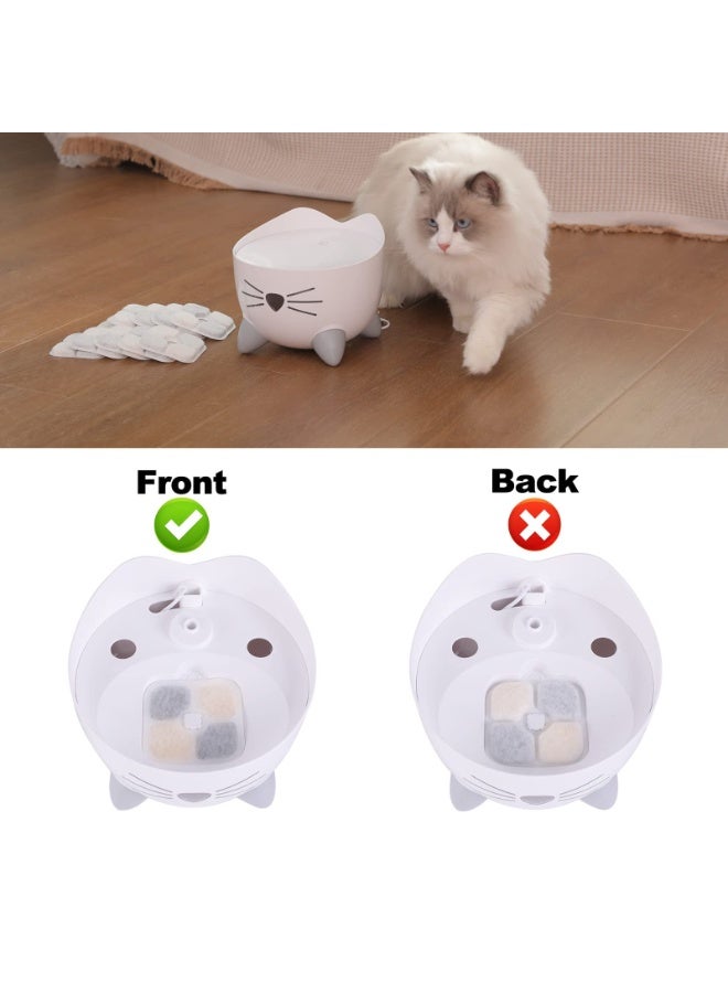 KISSUN 12-Pack Cat Water Fountain Filters, Compatible with Catit PIXI Pet Fountain Keep Your Cat Healthy and Hydrated - Image 2