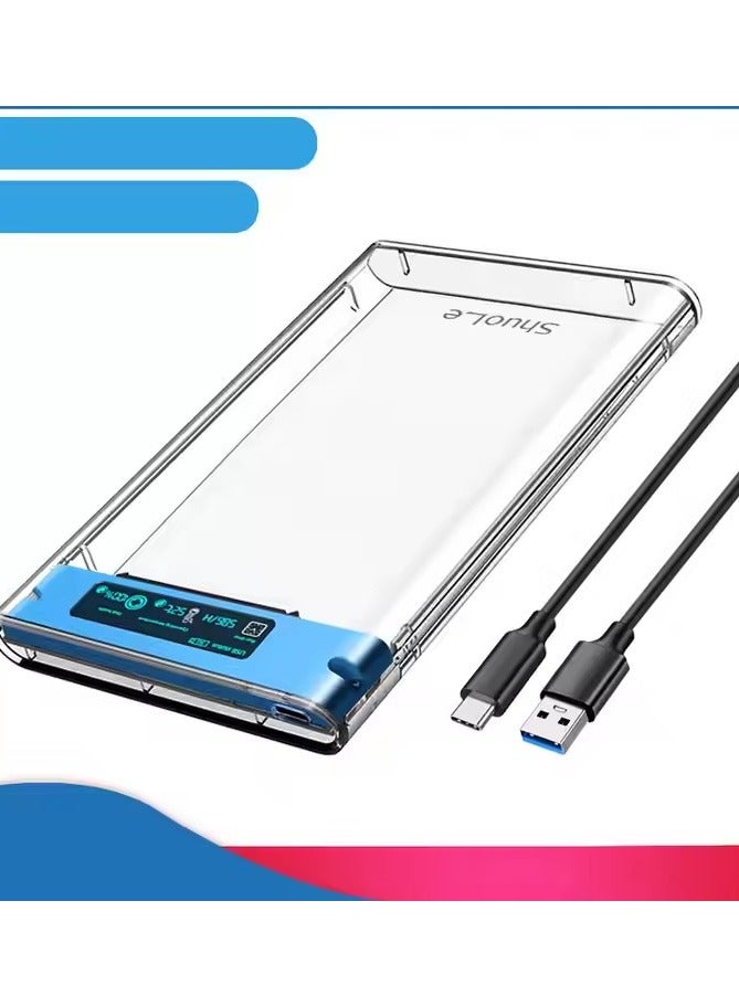 ShuoLe 2.5 inch External Hard Drive Enclosure, Tool-Free USB 3.2 to SATA SSD HDD Enclosure FOR Laptop Computer Hard Drive Case Support UASP and Trim