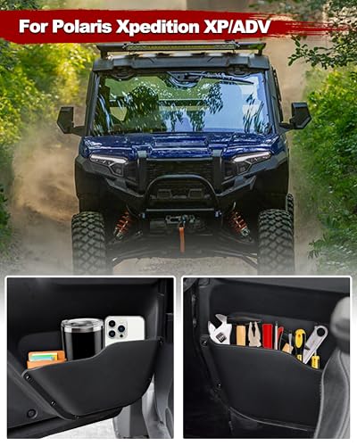 POKIAUTO Interior Door Pockets for Polaris Xpedition XPADV NorthStar 2024 2025 Accessories Front Inside Door Side Organizer Box Cup Holder for Polaris Xpedition XPADV 5 NorthStar 2024 2PCS - Image 3