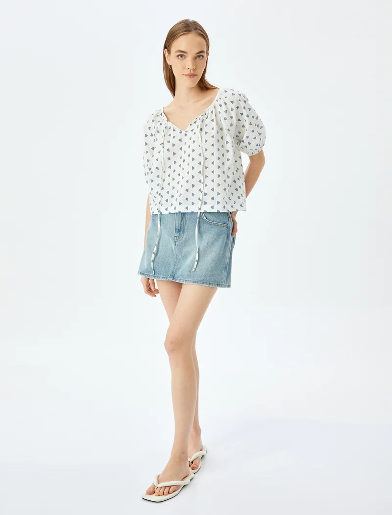 Koton Puff Sleeve Blouse