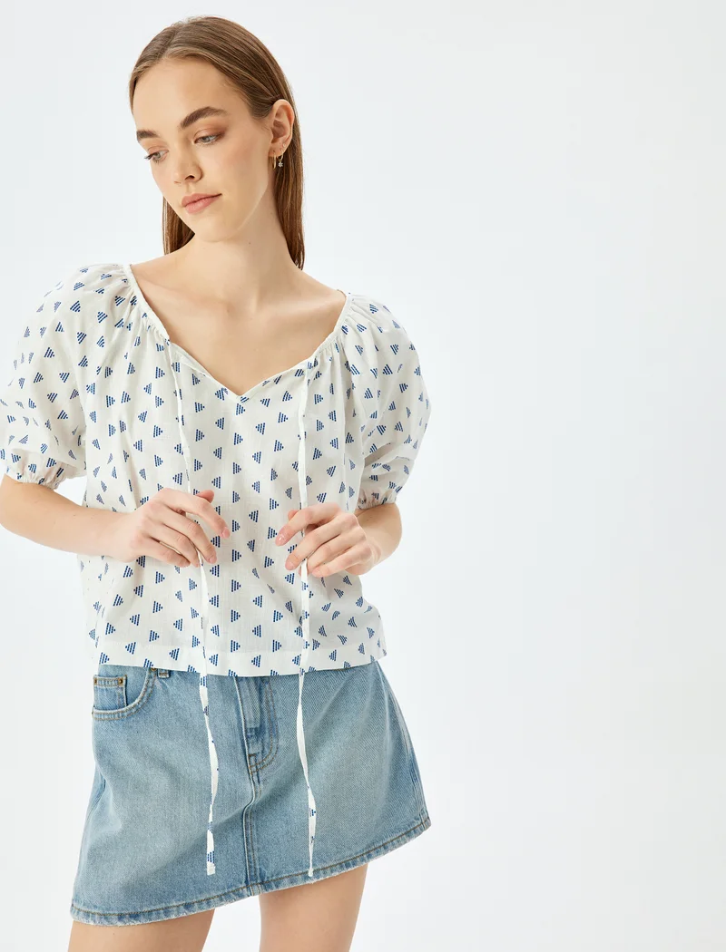 Koton Puff Sleeve Blouse
