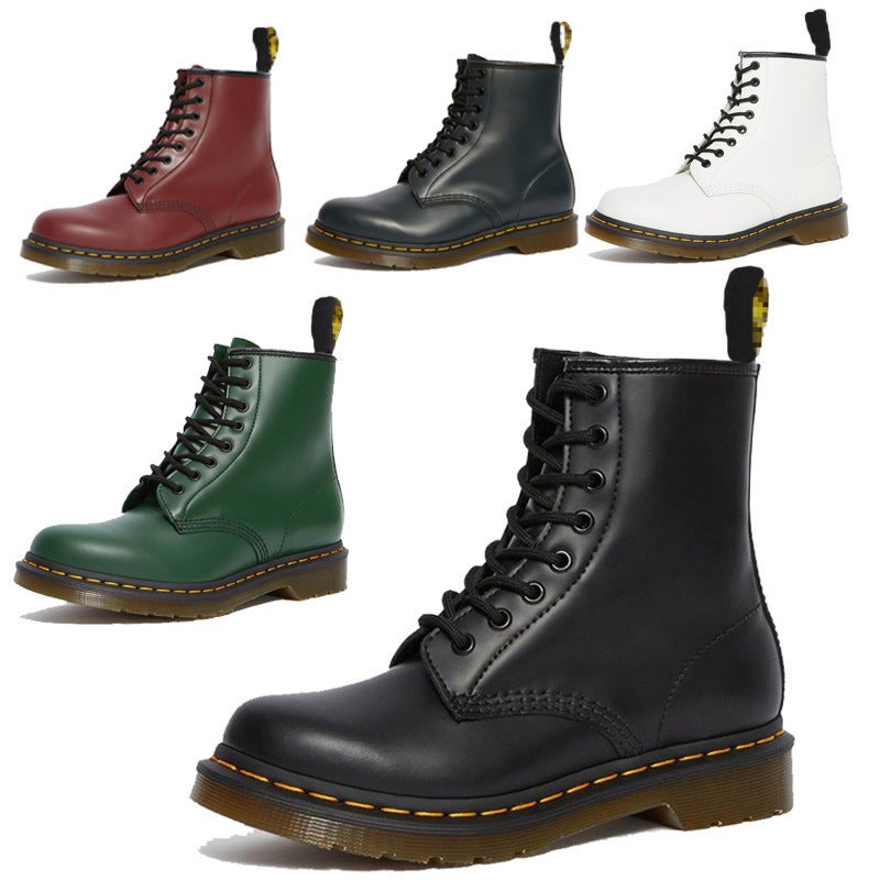 1460 Martin Boots Women'S Classic Soft Leather British Style Short Boots Men'S And Women'S Nappa Leather Boots Round Toe Fashion - Image 2