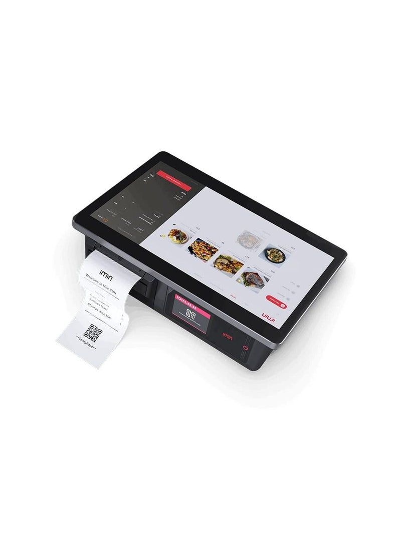 Imin Imin D1 Pro All-inclusive POS Device with 3x faster CPU, Built-in high speed 58mm Seiko printer, Includes Nano SIM and TF card slots, Equipped with Wifi, Bluetooth, 4G - Device only  - Image 1