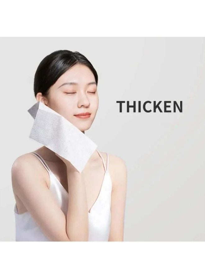 14 قطعة من المناشف القطنية المضغوطة للاستخدام مرة واحدة - عبوة سفر محمولة وسميكة للاستخدام في الوجه والحمام والفنادق - Image 4