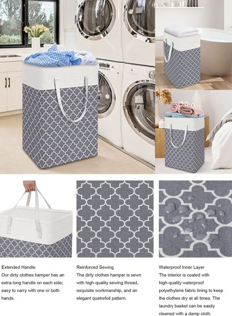 Rock Pow Dirty Clothes Storage Bin Laundry Torage Basket Laundry Basket Laundry Hamper Bag Washing Bin Clothes Bag Collapsible Laundry Basket Collapsible Waterproof Clothes Hamper - Image 3