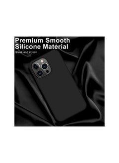 Soft Liquid Silicon iPhone 14 Pro Max Case 6.7 Inch- (2022) Slim-Soft, Stylish Shockproof Protective with Microfiber Lining Case Cover-Black - pzsku/Z7A5EACF106CE671C1D6BZ/45/_/1720694048/03a8c251-5e89-4e01-bf56-ede9bd6e676b