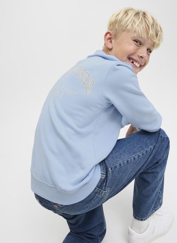 Jack & Jones Junior Kids Jjebrandes Backup Relaxed Sweatshirt - Image 3