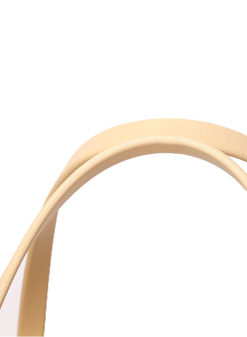 حقيبة شاطئ مطاطية من مادة إيثيلين فينيل أسيتات (EVA) مع خمس حُلي صيفية | مقاومة للماء، متينة، وسهلة التنظيف | حقيبة شاطئ صيفية واسعة للنساء والعائلة | (بيج - كبيرة) - Image 5