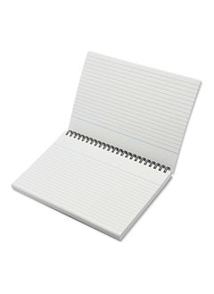 FIS FIS Ruled Record Card 180 Gsm 8X5 Inch Double Loop Spiral 50 Sheets White -FSIC85-180SPWH  - Image 3