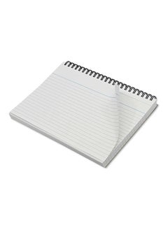 FIS FIS Ruled Record Card 180 Gsm 8X5 Inch Double Loop Spiral 50 Sheets White -FSIC85-180SPWH  - Image 2