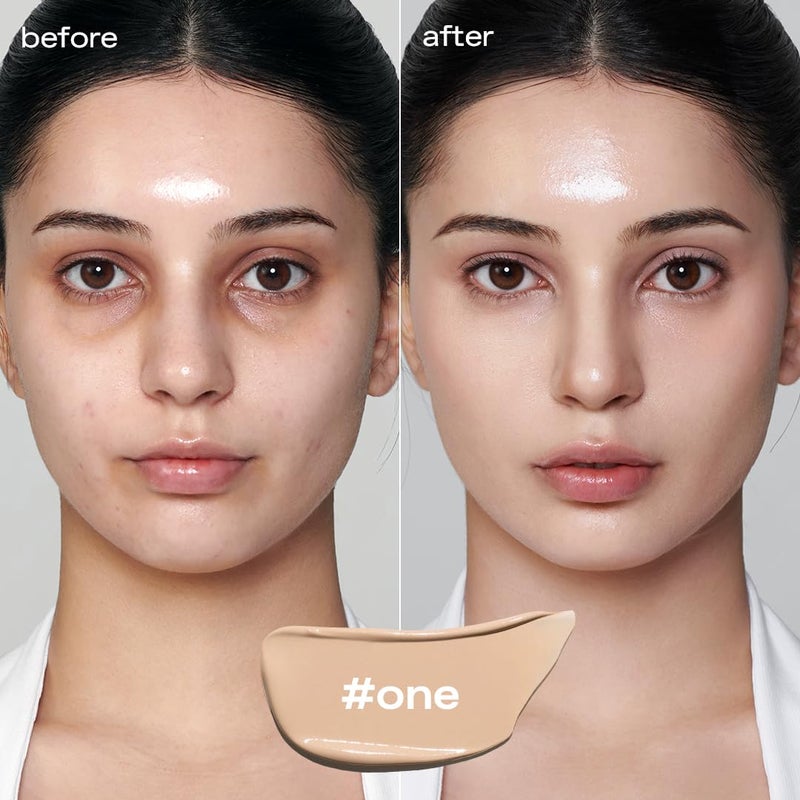 glow breathable blemish balm #one | medium-coverage bb cream & tinted moisturizer | skincare-like finish with green tea leaf water infusion | healthy radiant non-comedogenic | 1 fl oz - Image 3