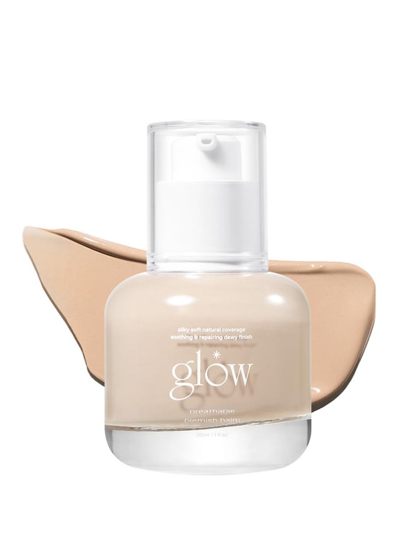 Glow glow breathable blemish balm #one : Cruelty-Free & Artificial Fragrance-Free, Essential Oil-Free, Gluten-Free, lightweight & hydrating bb cream that feels like skincare, 1 fl oz  - Image 1
