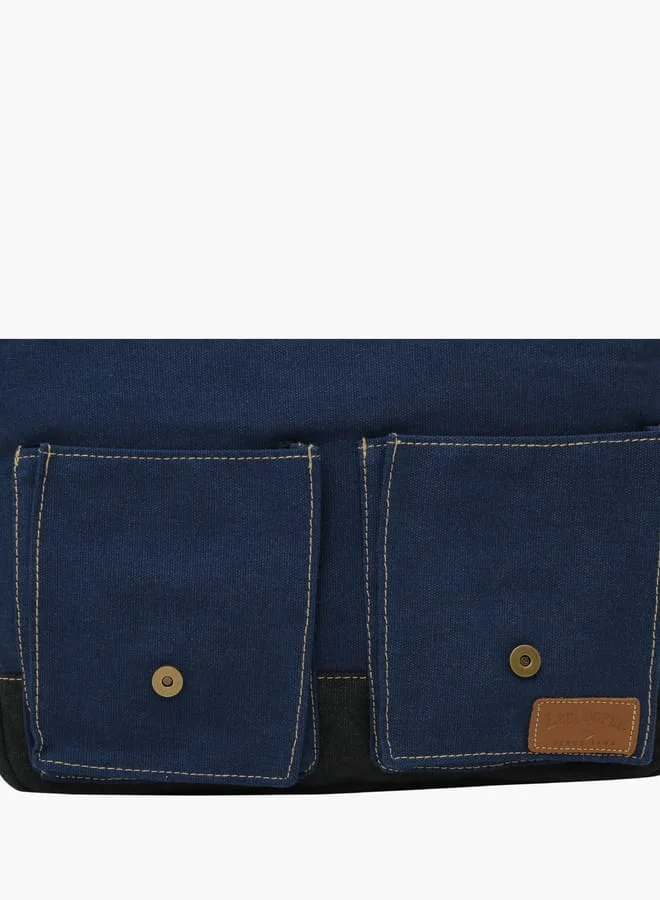 Lee Cooper Men Messenger Bag with Magnetic Snap Closures