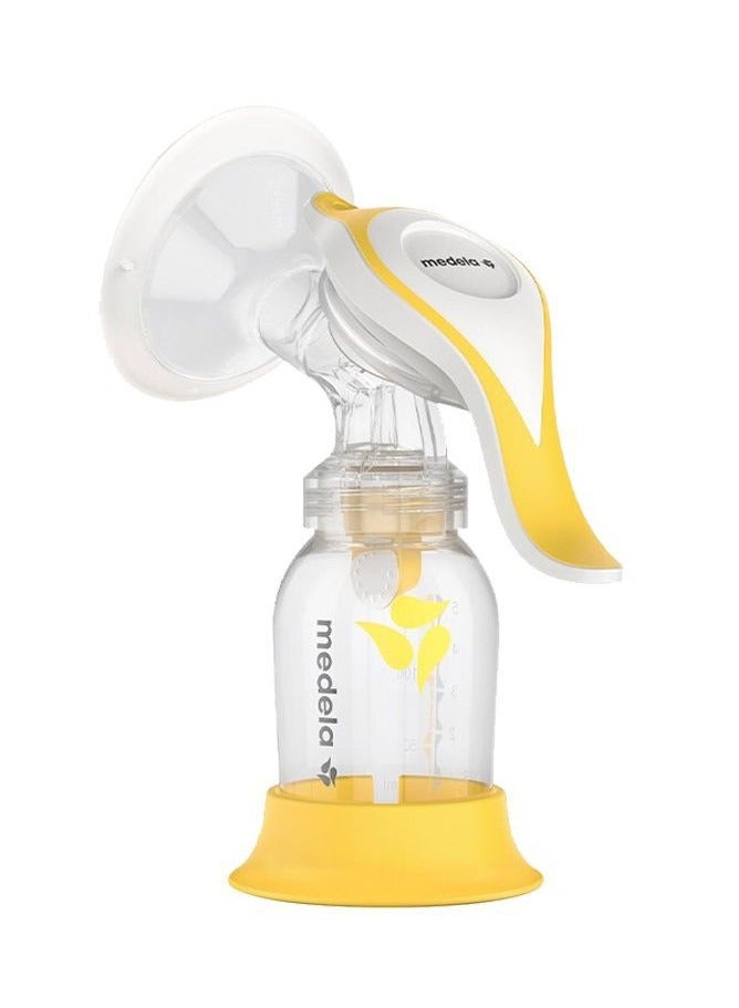 شافطة حليب الأم اليدوية مع شافطة حليب الأم اليدوية مع دروع مرنة هارموني بيد واحدة لمزيد من الراحة وشفط المزيد من الحليب - Image 1