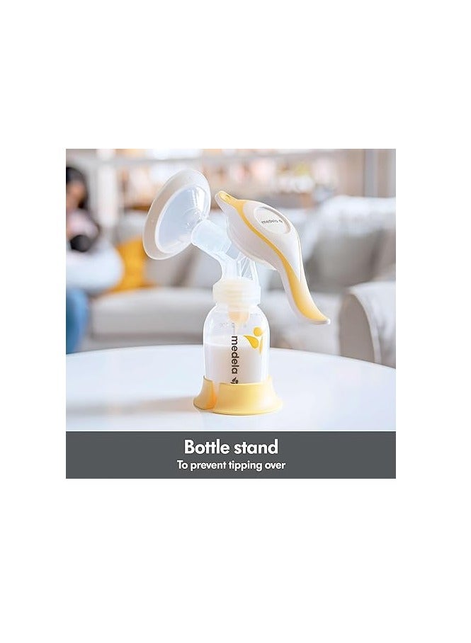 شافطة حليب الأم اليدوية مع شافطة حليب الأم اليدوية مع دروع مرنة هارموني بيد واحدة لمزيد من الراحة وشفط المزيد من الحليب - Image 4