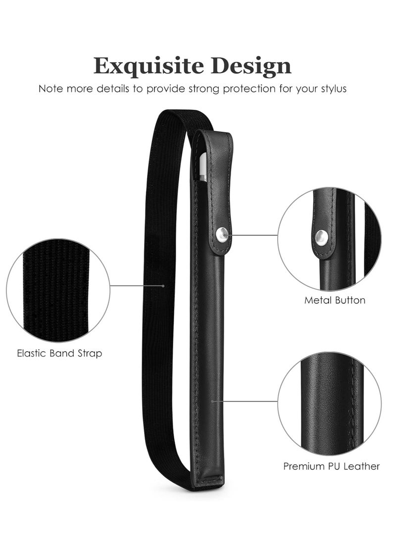 Oasisgalore Apple Pencil Case for Pro, 1st, 2nd Gen, USB-C, PU Leather iPad Pencil Sleeve Pouch.  - Image 4