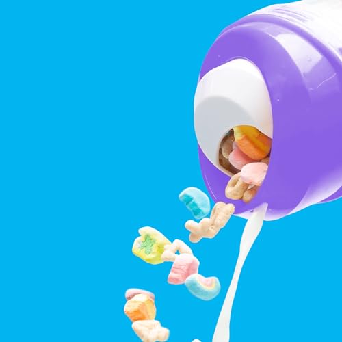 CRUNCHCUP XL Purple - Portable Plastic Cereal Cups for Breakfast On the Go, To Go Cereal and Milk Container for your favorite Breakfast Cereals, No Spoon or Bowl Required - Image 2