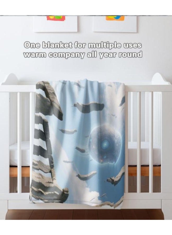 general Children's or student cartoon flannel thin blanket (warm and comfortable, suitable for sleep, games) 100cm*150cm - 78 - Image 1