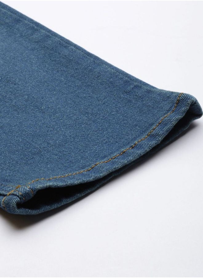 The Indian Garage Co Men Slim Fit Solid Mid-Rise Stretchable Jeans  - Image 5