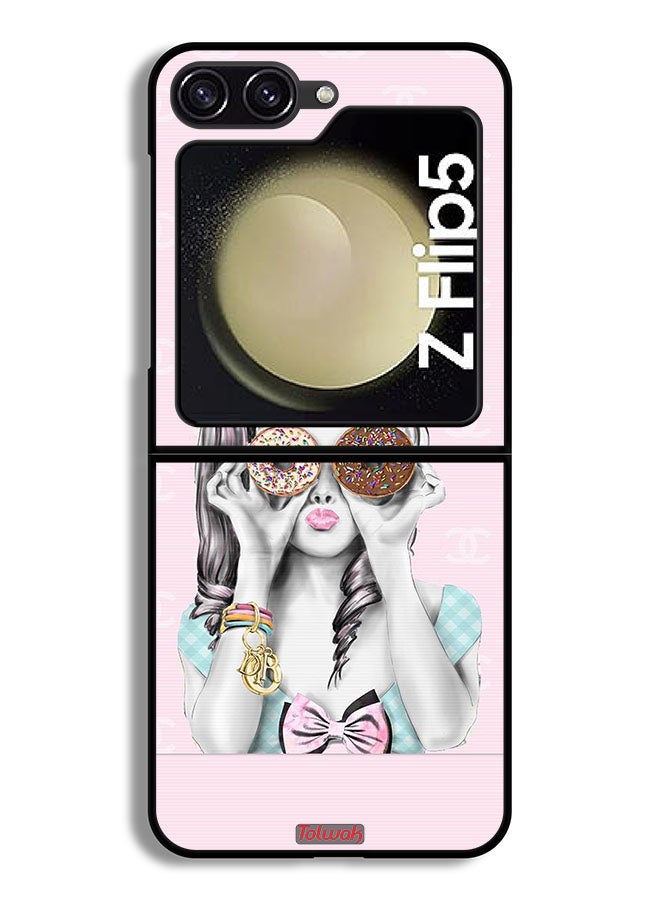 Tolwak غطاء حماية لجهاز سامسونج جالكسي زد فليب 5 يحمل دوناتين - Image 2