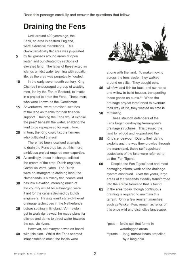 11+ GL English Practice Papers: Ages 10-11 - Pack 3 (with Parents' Guide & Online Edition) - Image 4