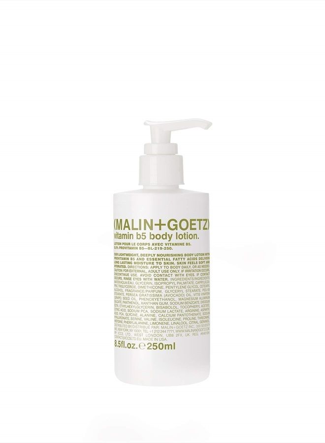 MALIN + GOETZ Vitamin B5 Body Lotion for Women & Men—Lightweight, Strong Nourishment. Improve Softness, Elasticity. An Everyday Essential To Heal All Skin Types. Vegan & Cruelty-Free 8.5 Fl Oz - Image 1