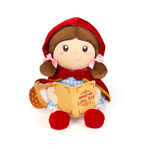 Cuddle Barn Lil Red Storyteller Storytelling Doll Plays Red Riding Hood Fairy Tale with Music Moves and Sways to Story Soft Plush Toy with Velvet Hood Cape Great Gift for Girls 10 inches - Image 1