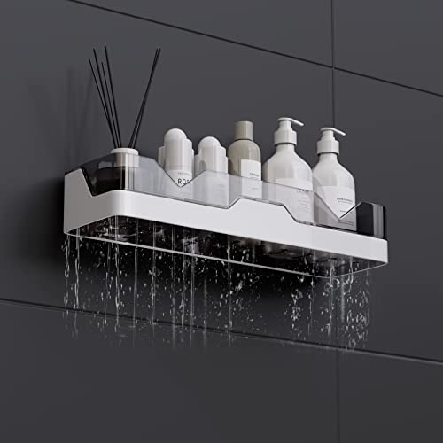 UIFER 2-Pack Shower Caddy, Adhesive Shower Shelves with Soap Holder and 2 Razor hooks, No Drilling Shower Racks, Used for Bathroom and Kitchen - Image 5